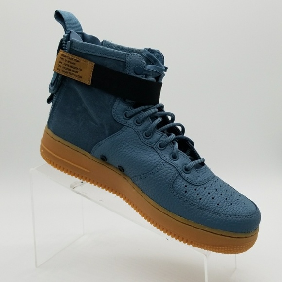 nike sf air force 1 mid celestial teal
